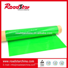 Rouleaux de toxique vert PVC prismatique réfléchissant film gratuit